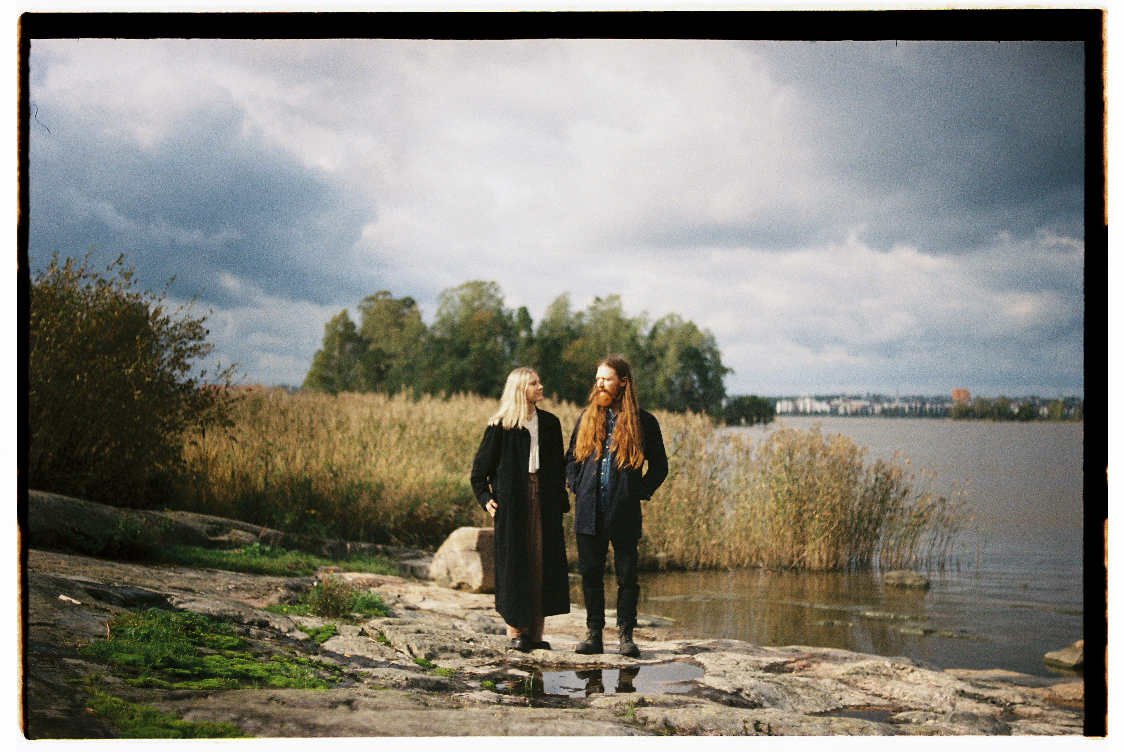Couple by water