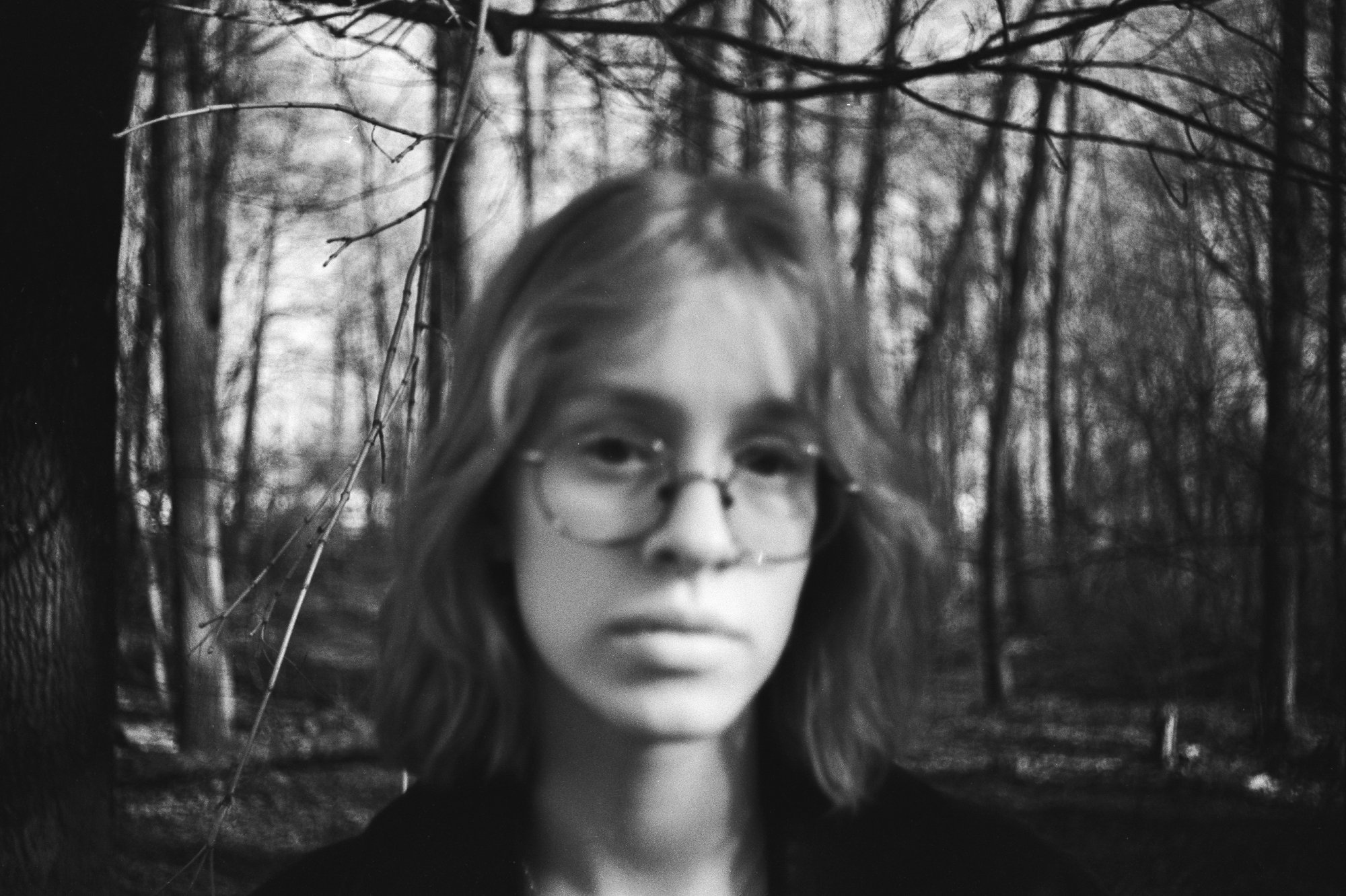 Portrait blur forest