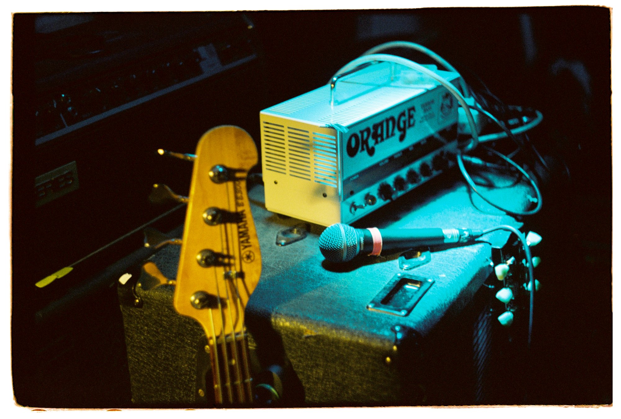 Orange amp stage